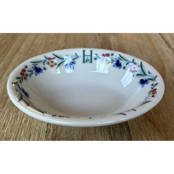 Homestead Resort Virginia Souvenir Oval Bowl 5” Homer Laughlin Trinket Soap Keys - Picture 2 of 3